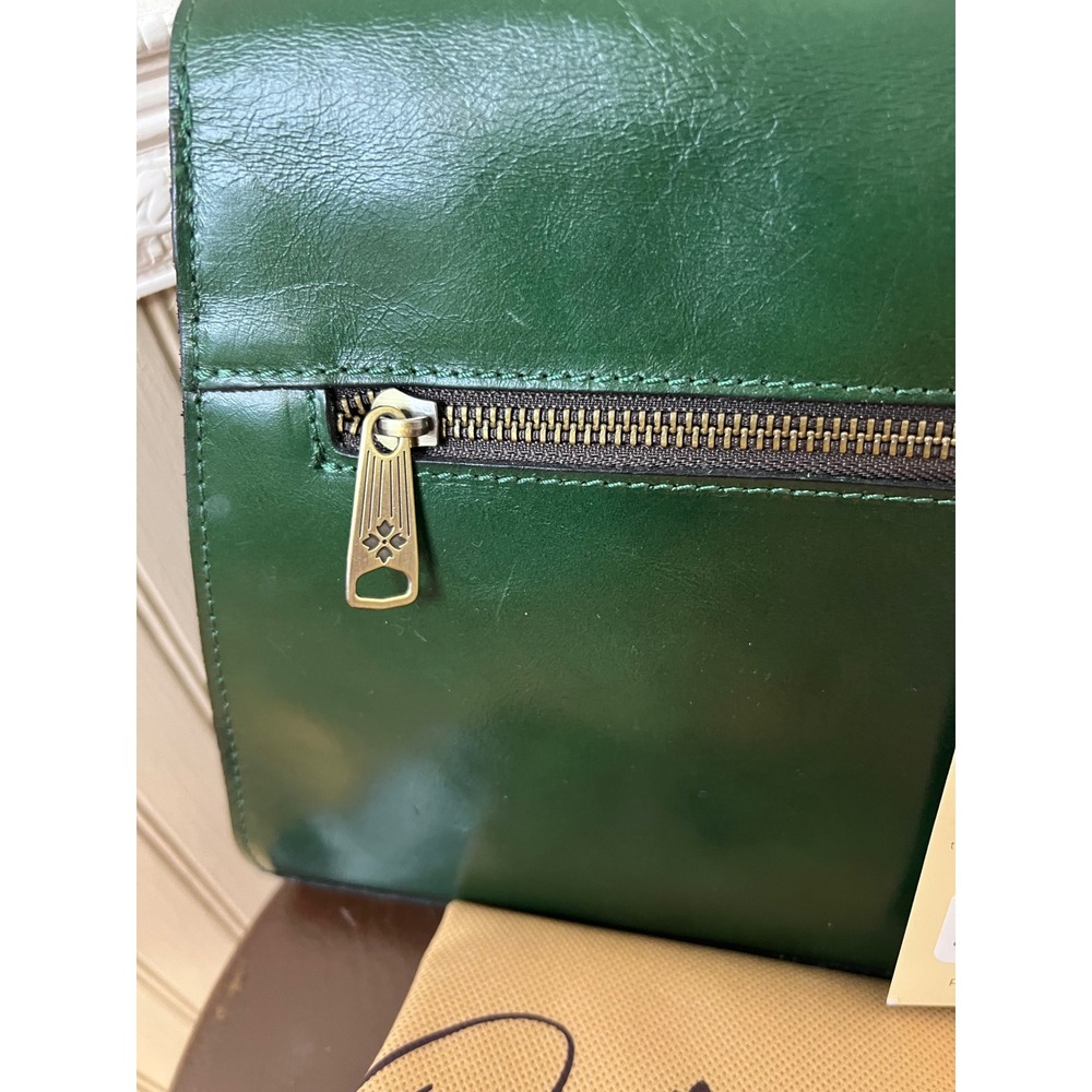 Patricia Nash Chauny Satchel Vintage Distressed Leather Soft Green Bag NWT - Picture 6 of 11